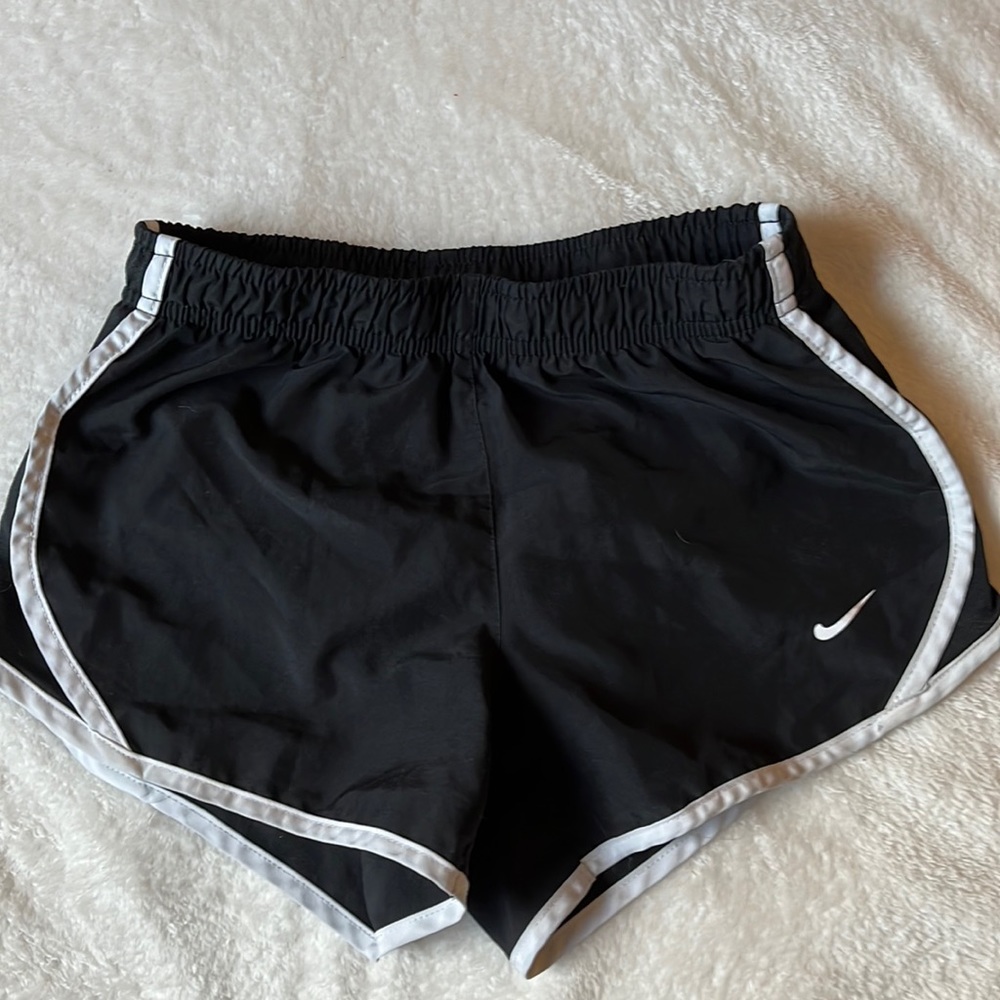 Kids black Nike shorts